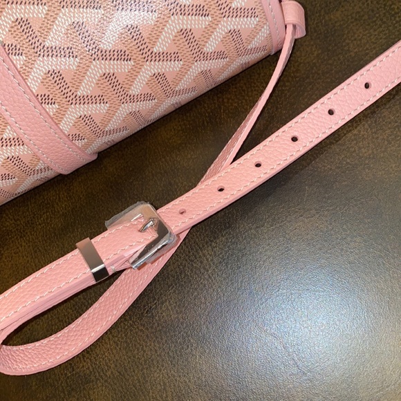 RARE GOYARD BELVEDERE PM LIMITED EDITION ROSE POUDRE PINK - Picture 8 of 16